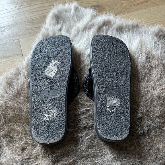 ASOS Knit Thong Platform Sandals - Black - Size 10 - Picture 3 of 3